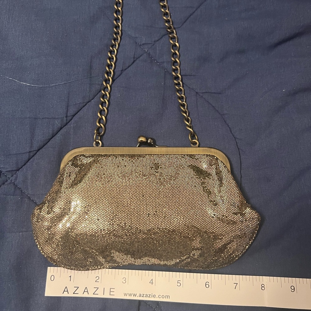 Express Elegant Gold Chain Clutch